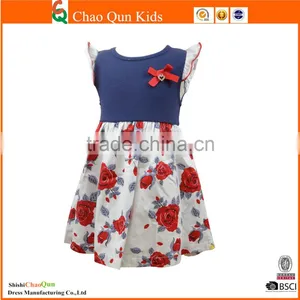 2016 New Style African Design Flounced Sleeve Girl Flower Kids Dress thumbnail-1
