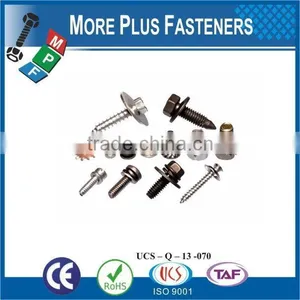 Taiwan Stainless Steel Copper Brass Aluminum Square Washer Hex Head Sem Screw thumbnail-5