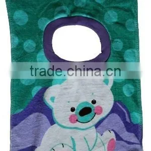 100% Cotton Reactive Printed Terry Cloth Bibs thumbnail-1