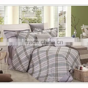 Domitory Cotton Stripes&grid 3 Pcs Single Duvet Cover Set thumbnail-6