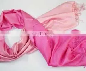 Ombre Silk Shawls,Silk Stoles With Two Tone Design in Delhi thumbnail-1