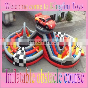 Racing Car Inflatable Interactive Obstacle Games thumbnail-1