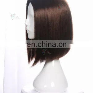 Styler Brand Cheap Synthetic Front Wig Heat for Women Top Quality Black Cosplay Bob Wigs thumbnail-3