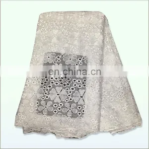,teal Nigerian Swiss French Cord African White Guipure Lace Fabric for Aso Ebi LW5010006 thumbnail-1