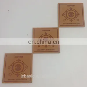 Jeans pu Patch Custom Embossing Logo Leather Labels for Bags/hat thumbnail-3
