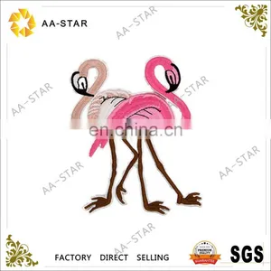 Flamingoes Design Custom Applique Patches for Clothing thumbnail-1
