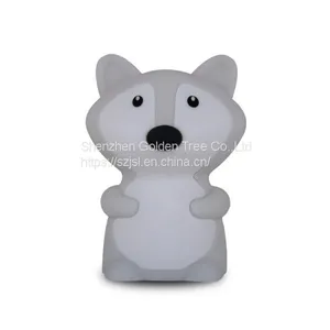 3D LED Silicone Acrylic Friendship Kids Sensor Batteries Small Baby Animal Night Bed Light Remote Control Lamps With USB Charger thumbnail-5
