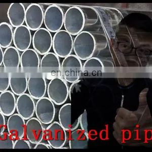 China Zinc Coated /galvanized Round Steel Pipe With Good Price Manufacture thumbnail-5