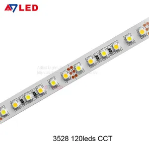 Adled Light UL Listed Led Tape Light 3528 Smd Dc12v Warm White Cold White Dual Color Changeable Led Flexible Strip thumbnail-1