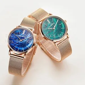 32mm Alloy Case Steel Milanese Band Ladies Fashion Watch Jewlery Quartz Watch for Women thumbnail-4
