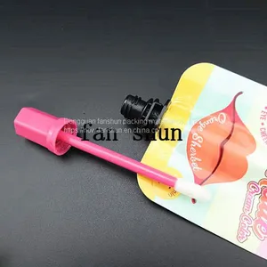 Production Mascara Lip Glaze Eyeliner Liquid Aluminum Foil Spout Bag Customized Thailand Cosmetics Shaped Packaging Bags thumbnail-1