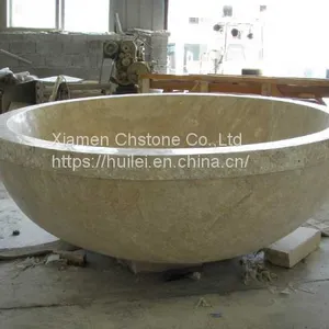 Beige Travertine Bathtubs, Beige Travertine Bathroom Tubs thumbnail-1