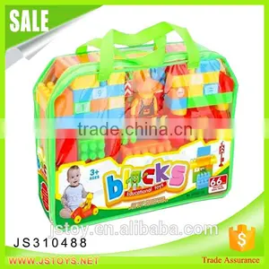 Hot Toys 66 Pcs Construction Plastic Building Blocks for Baby thumbnail-1