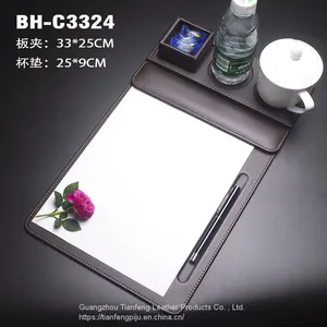 Meeting Clipboard Legal Size Leather Documents Notepad Holder With Pen Holder thumbnail-3