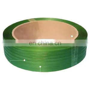 Colorful Strong Tension Green Embossed Plastic PET Strap Roll Polyester Pallet Strapping Belt for Cargo Packing thumbnail-1