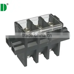 Pitch 13.00mm Through Terminal Block With Cover PBT Material Electric Connectors thumbnail-1