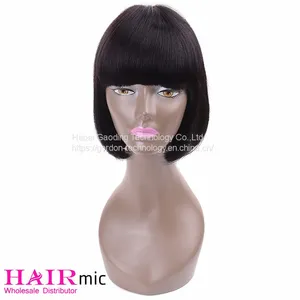 High Ending Bob Wig With Bang Natrual Color Wholesaler thumbnail-1