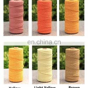 Newest Design Top Quality Natural Braided Macrame Cord Cotton Ropes thumbnail-4
