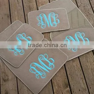 Monogrammed Car Floor Mat Set thumbnail-1