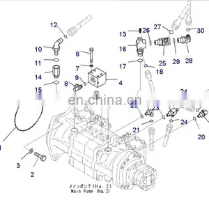 PC1250-8 Excavator Main Pump PC1250LC-8 Hydraulic Pump 708-2L-00690 thumbnail-3