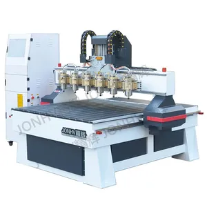 3D Wood Milling Engraving Machine Multi Head 3 Axis CNC Wood Router thumbnail-1