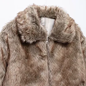A Versatile, Retro and Fashionable Old-fashioned Style Long-sleeved Warm Sweater-style Short Coat With a Cozy Fleece Lining. thumbnail-3