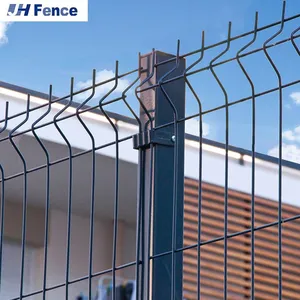 Customized 3D Panel Fence /China 3D Curved Welded Wire Mesh Fencing/3D V Profile Mesh Panels thumbnail-1