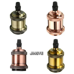 E27 Aluminum Lampholder Metal Lamp Holder Socket E27 Light Socket thumbnail-1