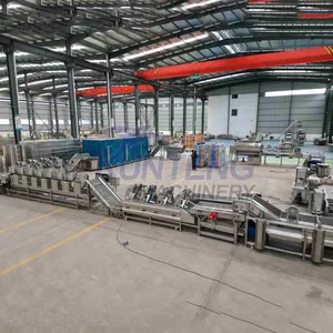 Commercial Potato Cleaning Slicing Frying and Packaging Machinery French Fry Frying Machine EPC thumbnail-3
