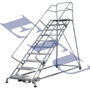 Etu, rl Type Goods-picking Climbing Ladder With Automatic Stationary Brakes, eu Standards, Exquisite Craftsmanship thumbnail-1