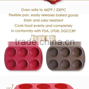 Silicone Flexible Non-stick Muffin Pan thumbnail-1