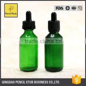 Wholesale Glass Bottles 30ml Glass Bottles With Dropper With Childproof Evident Cap Green 60ml Boston Round Glass Bottle thumbnail-2