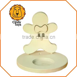 DIY Wooden Craft Tealight Holder Gingerbreadman 1 Pcs for Kids thumbnail-3
