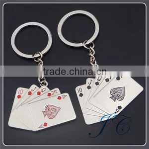 Hot Sale Custom Poker Shape Zinc Alloy Keychain With Cheaper Wholesale thumbnail-1