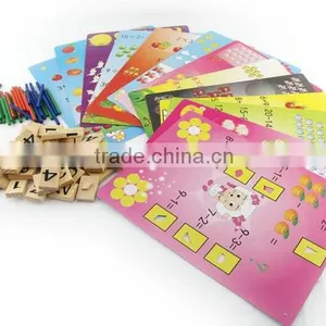 Wooden Preschool Arithmetic Puzzle Toys,wooden Number Puzzle for Kids thumbnail-1