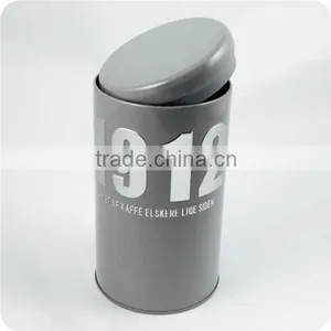 Round Coffee Tin Can With Paint Design thumbnail-4