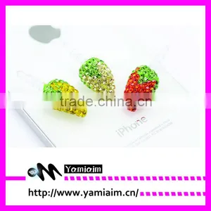 Cute Rhinestone Corn Dust Plug for Iphone Etc thumbnail-1