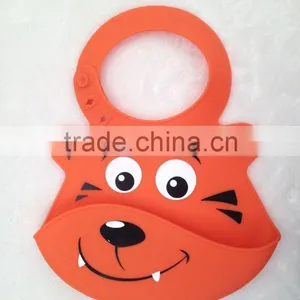 2016 New Cute Animal Patterns Non-toxic Soft Silicone Waterproof Baby Bibs thumbnail-3