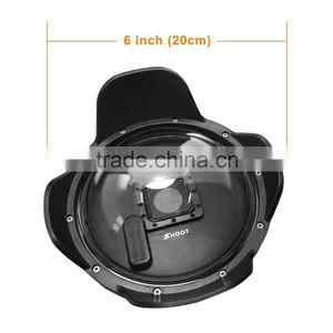 SHOOT 6" Dome Port for GoPro 4 3+ Action Camera With Floating Bobber Go Pro Accesories thumbnail-2