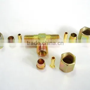 Changrong Free Sample Brass Iron Inserts Nut Sleeve Straight Fitting PU Hose Fitting thumbnail-5
