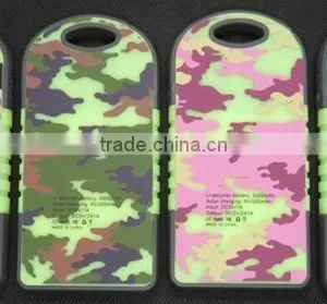 Wholesale Portable Camoflage Waterproof Mobile Solar Power Bank thumbnail-3