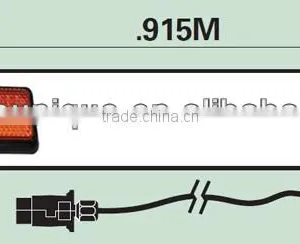 3FT PVC Trailer Board With 3M Cable Lighting Trailer LED Lamp Lights thumbnail-1