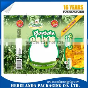 Custom Printed Potato Chip Bags/ Banana Chips Plastic Packaging/cake Packaging Inflatable Bag thumbnail-5