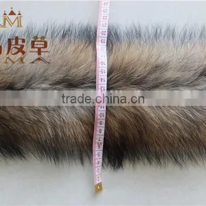 100%Factory Direct Sale Genuine Raccoon Dog Fur Trimming Strips for Hoods thumbnail-1
