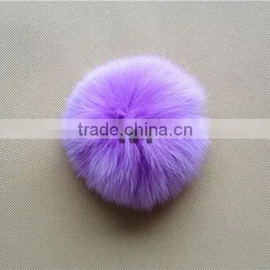 Colorful Dyed Fox Fur Ball on Sale thumbnail-2