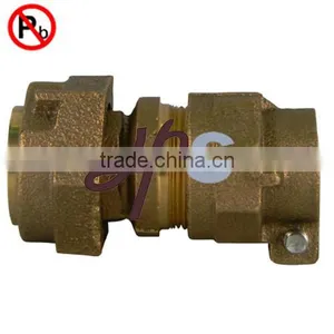 NSF61 Approved Lead Free Brass Water Meter Coupling Manufacturer thumbnail-3