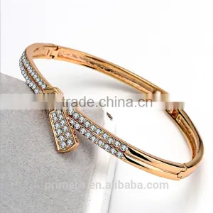 Zip Design Zircon Gold Plated Bracelets & Bangles for Women Top Quality Jewelry thumbnail-2