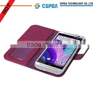 High Quality Wallet With Standing Function pu Leather Case for Htc One2 One m8 thumbnail-2