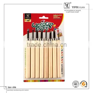 8pcs Professional Woodcut Knivies Carving And Design Tool Set thumbnail-1