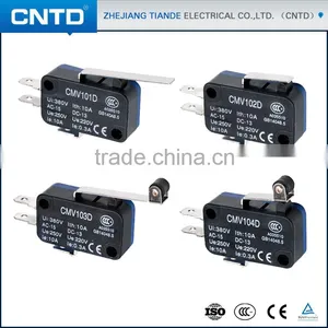 CNTD Factory Supply Reasonable Price 10A/16A/21A 250V AC Longer Handle Type Micro Switch KW3A (CMV-105D) thumbnail-2